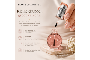 Dagelijkse verzorging met Nagelfabriek nagelriemolie voor zachte nagelriemen en sterke nagels