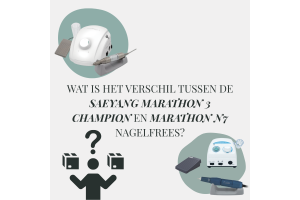 Wat is het verschil tussen de Saeyang Marathon 3 Champion en Marathon N7 nagelfrees?