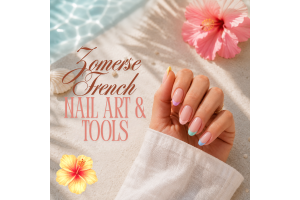 Zomerse French nails met pastelkleurige tips in roze, geel en lagoon blauw. Inspirerende nail art voor de zomer met frisse kleuren, strakke lijnen en professionele afwerking.