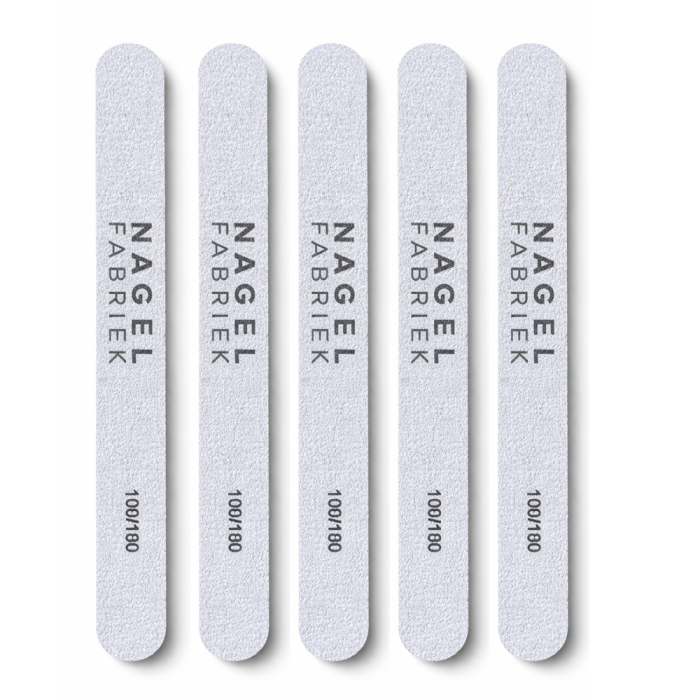 5 professionele nagelvijlen 100/180 grit
