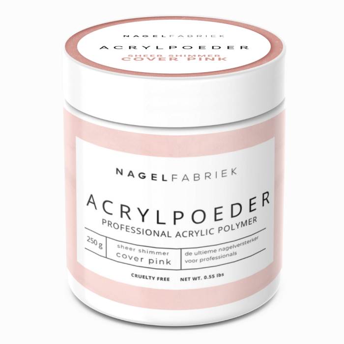 Acrylpoeder Sheer Shimmer Cover Pink 250g
