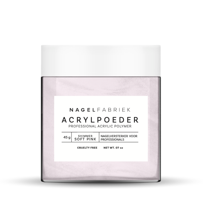 Acrylpoeder Shimmer Soft Pink
