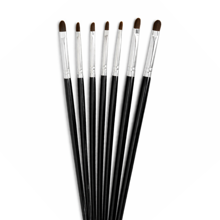 Gelpenselen set 7 stuks