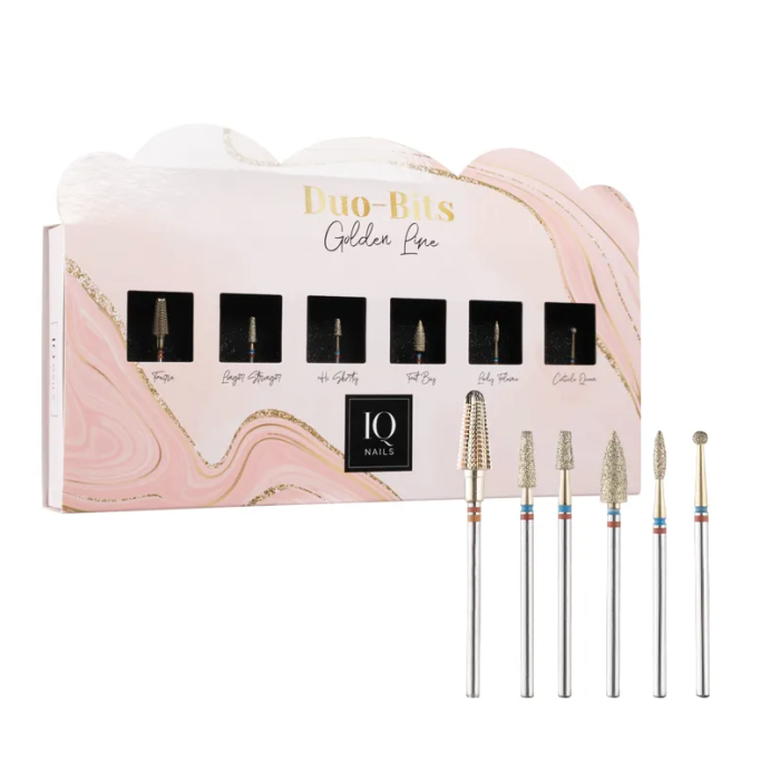 IQNails Duo Bits Gold Set