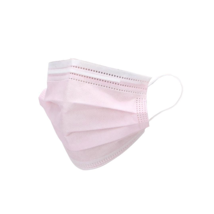 Mondkapjes 3-laags 50 stuks roze