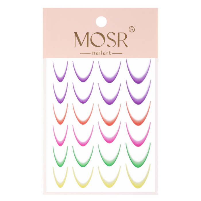 Nagelstickers French Gradient