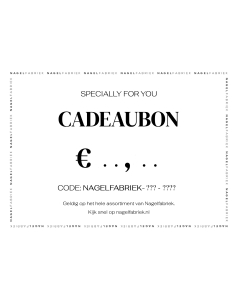 Cadeaubon Nagelfabriek