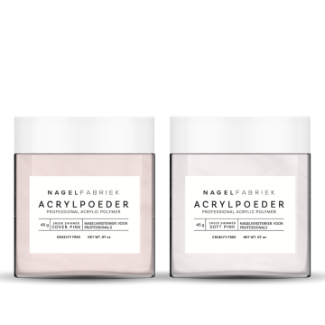 Acrylpoeder Sheer Shimmer Set – 2 x 45 gram