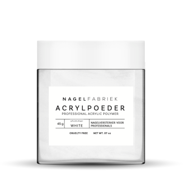 acrylpoeder shimmer shite 45 gram