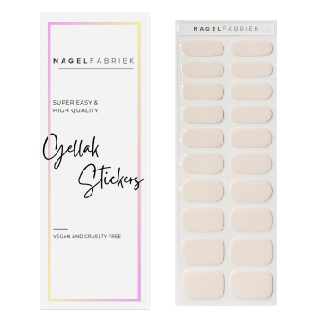 20 lichtroze gellak stickers. 