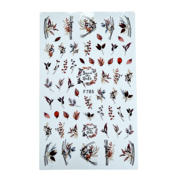 Nagelstickers Fall Flowers