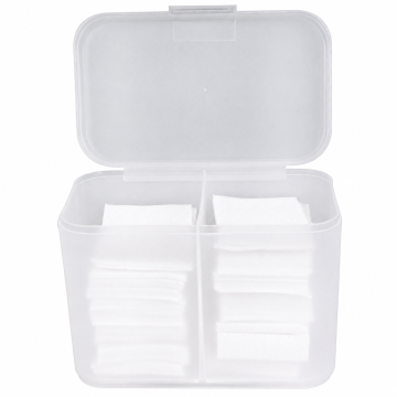 Nail Pad Dispenser + 600 Celstofdeppers Wit