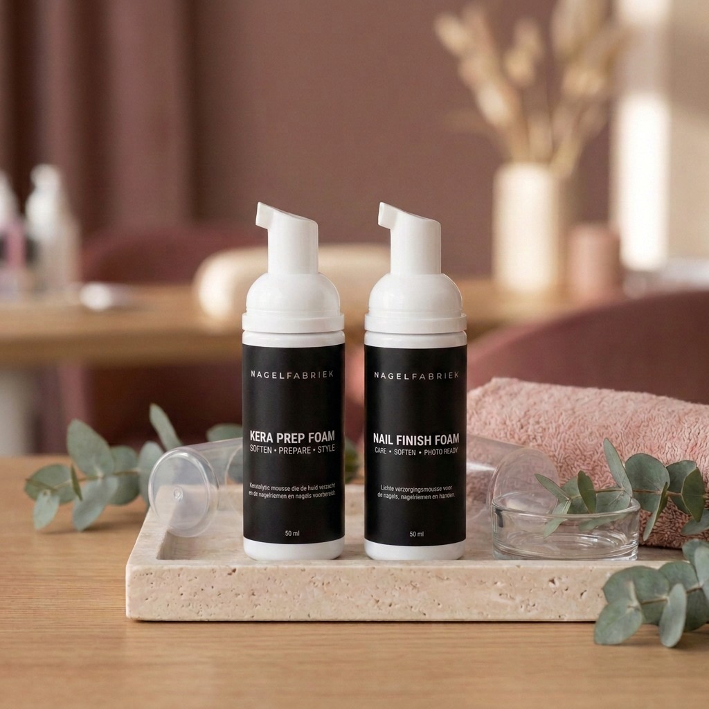 Foam Duo: Kera Prep Foam en Nail Finish Foam