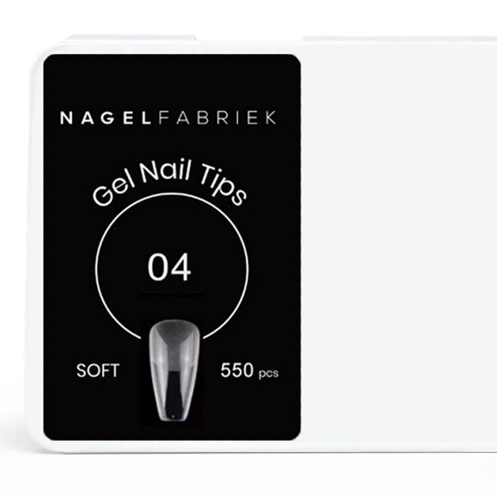Nagelfabriek Soft Gel Tips Full Coverage Coffin 550 Stuks
