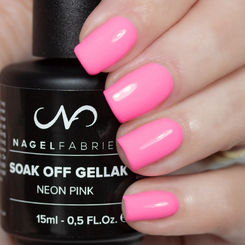 Soak Off Gellak Neon Pink 15 ml