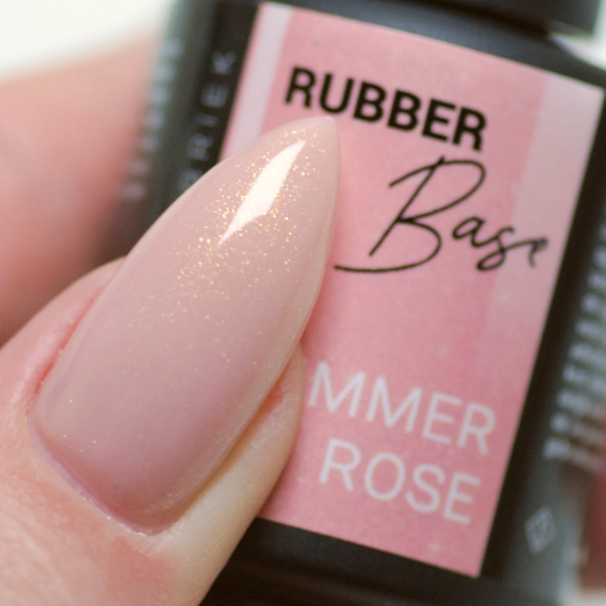 Rubber Base Shimmer Rose 15Ml