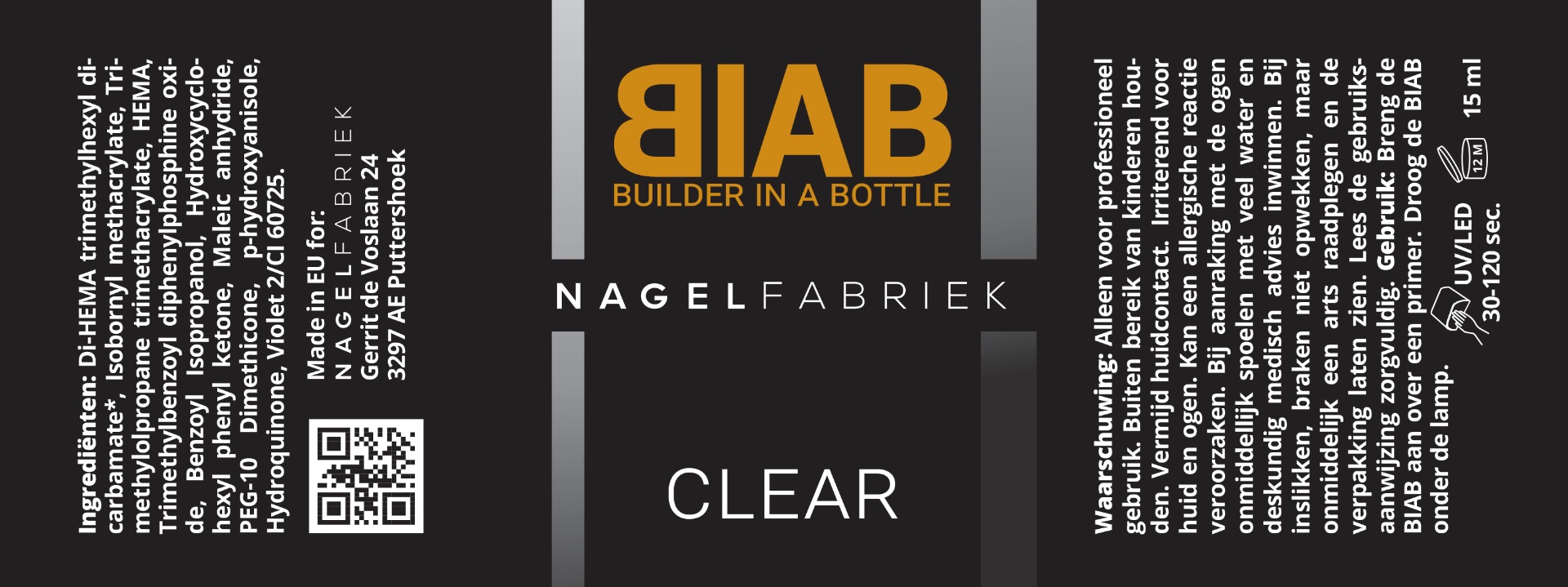 Label Builder In a Bottle Clear - BIAB