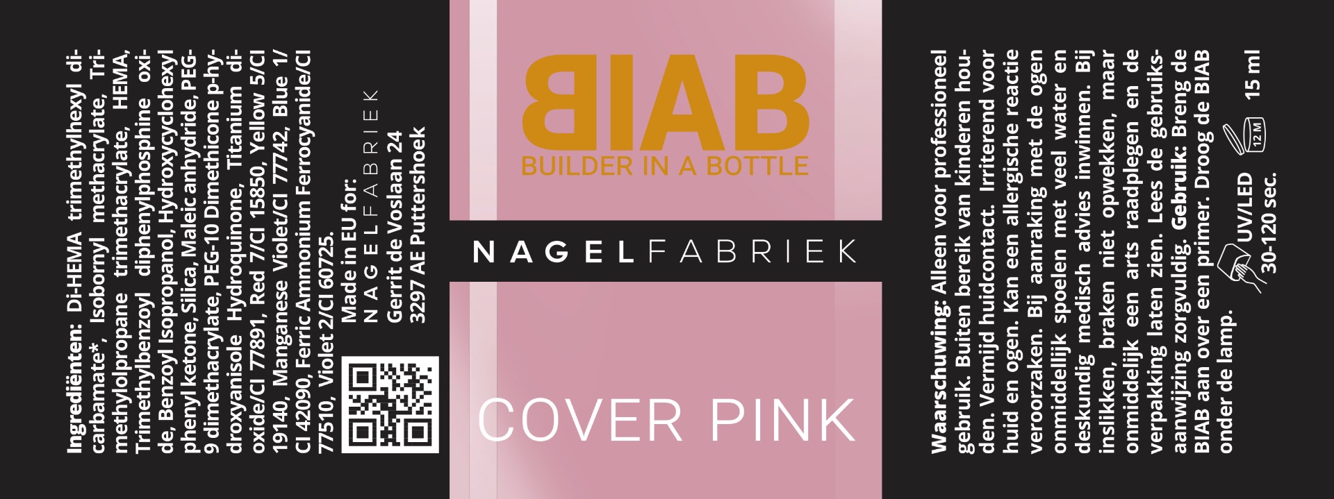 Label Builder In a Bottle Cover Pink - BIAB