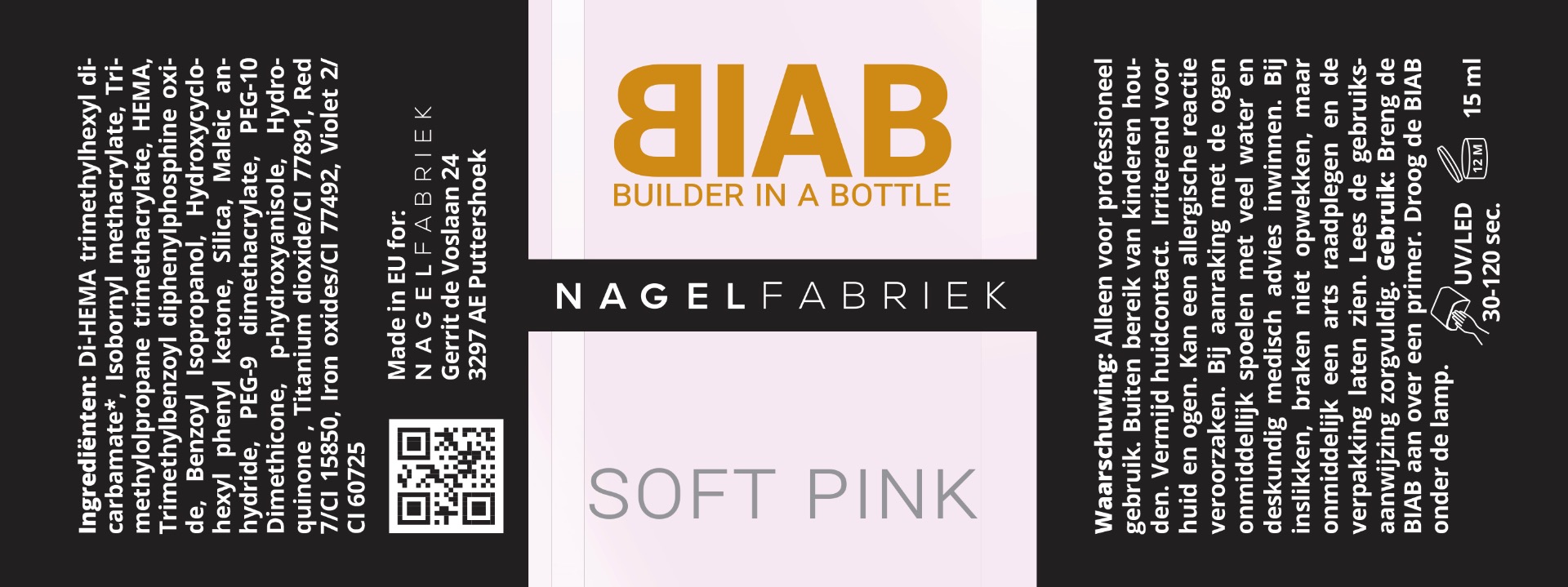 Label Builder In a Bottle Soft Pink - BIAB