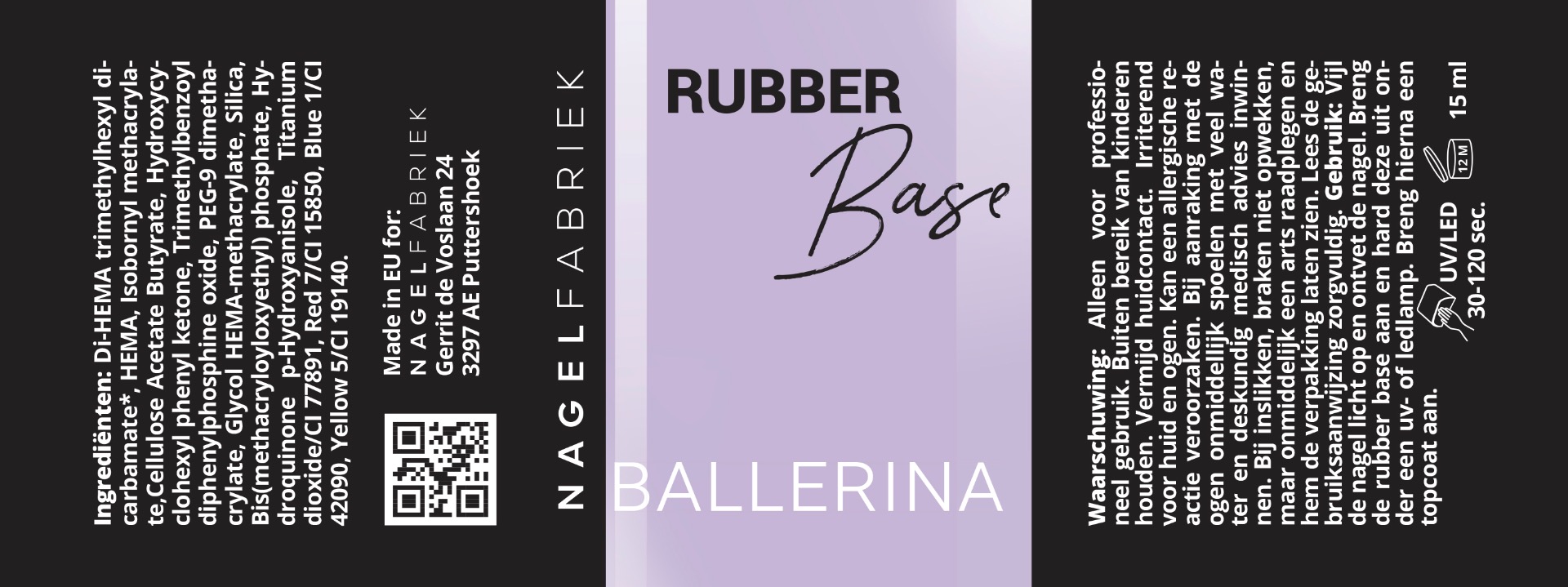 Label Rubber Base Ballerina 15 ml