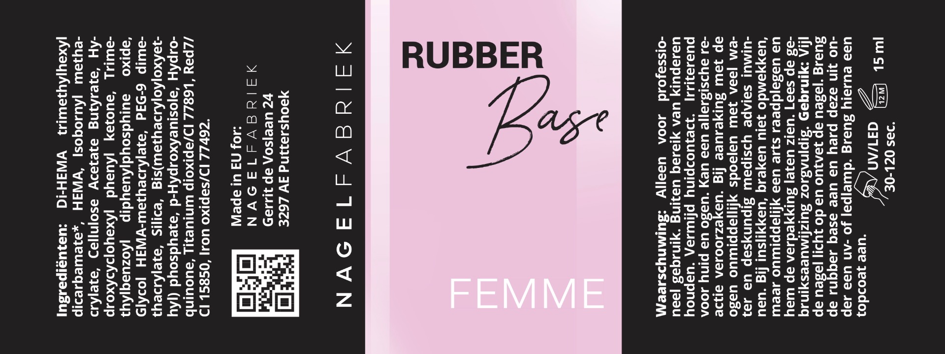 Label Rubber Base Femme 15 ml