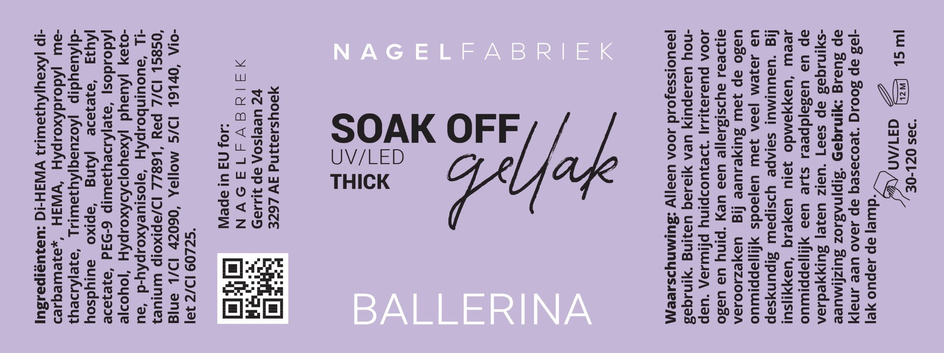 Label Gellak Ballerina 15 ml