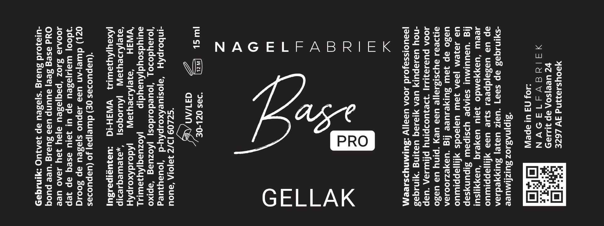 Label Gellak Base Pro 15 ml