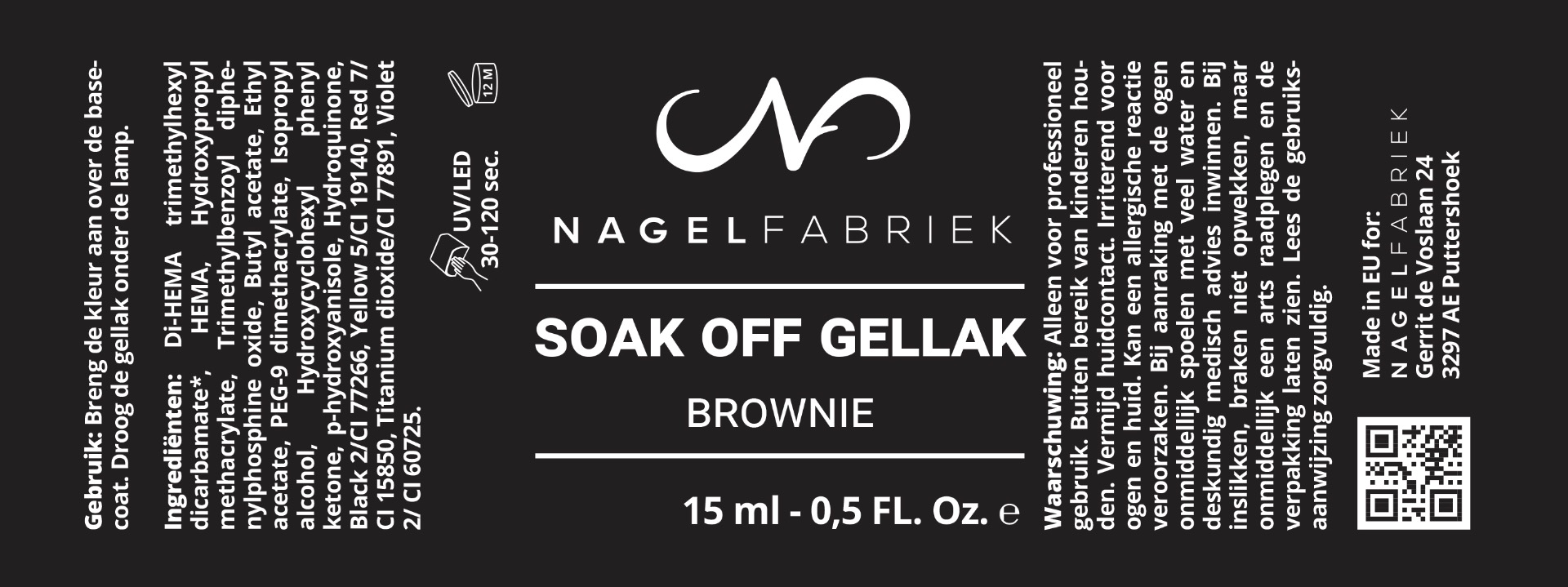Label Soak Off Brownie 15 ml