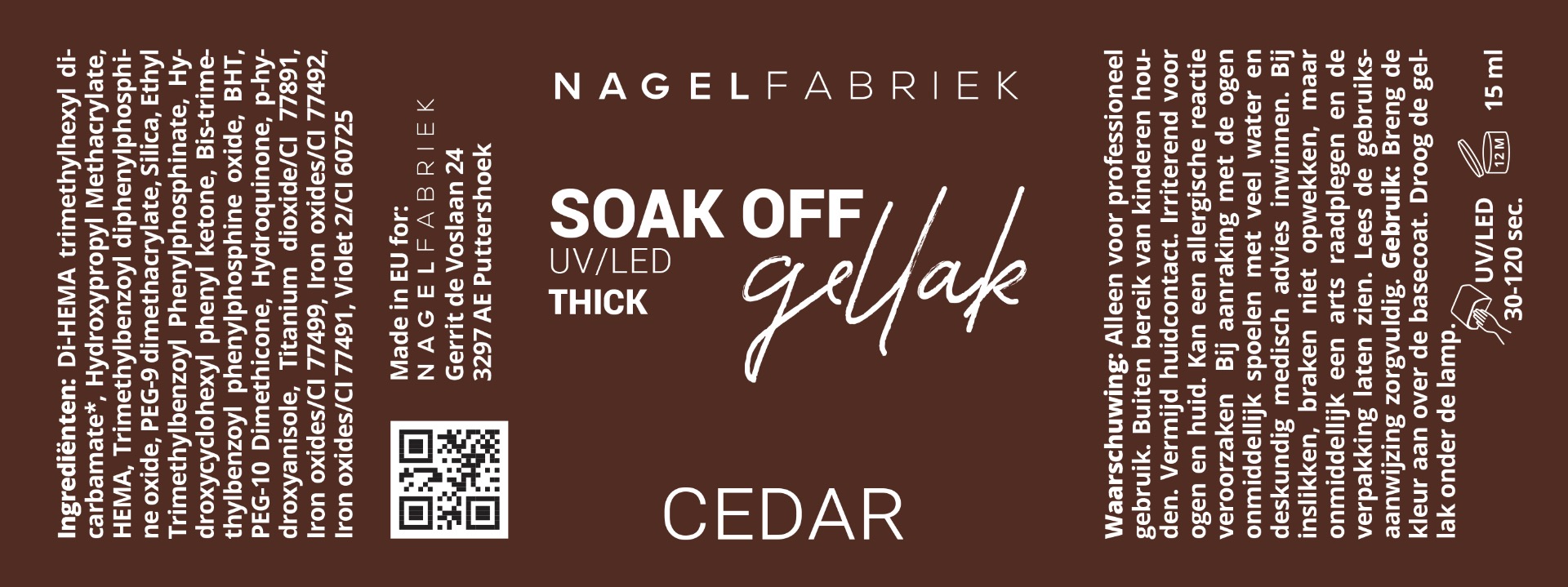 Label Gellak Cedar 15 ml
