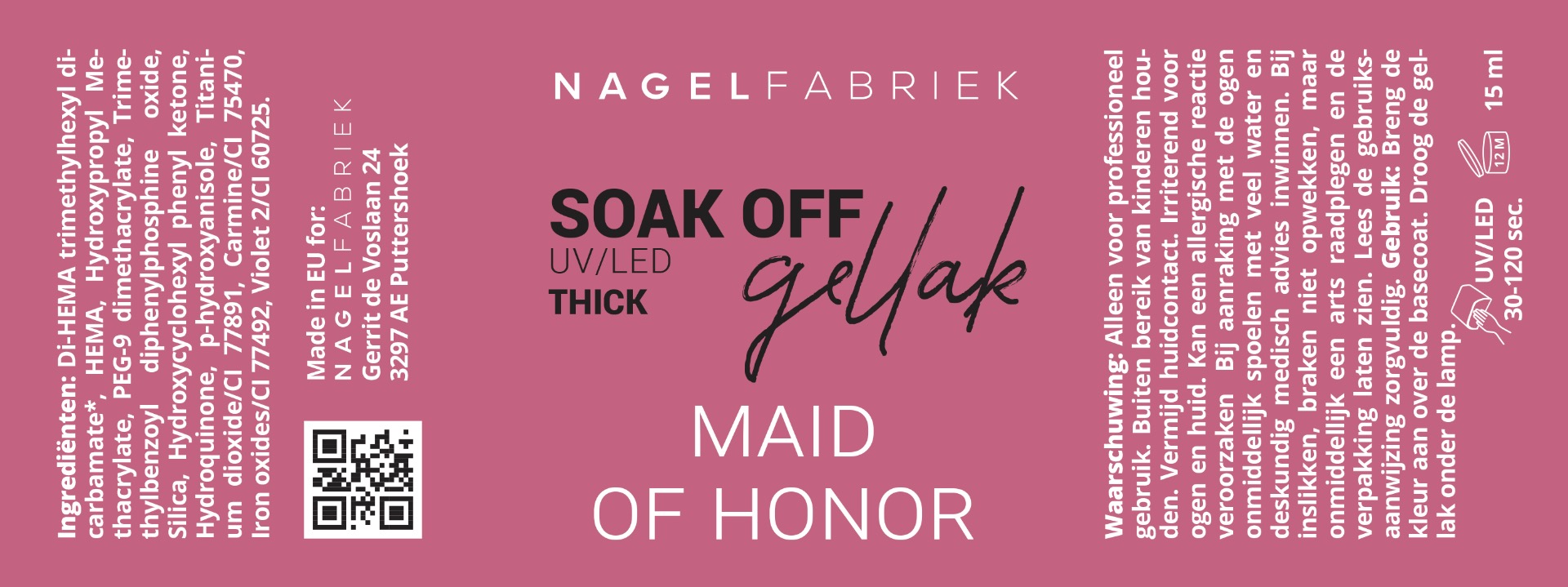Label Gellak Maid of Honor 15 ml