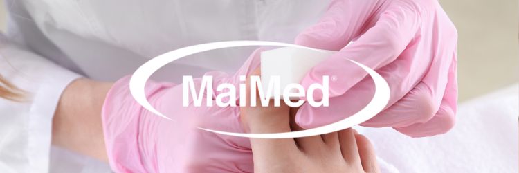 Maimed wegwerphandschoenen voor nagelstylisten