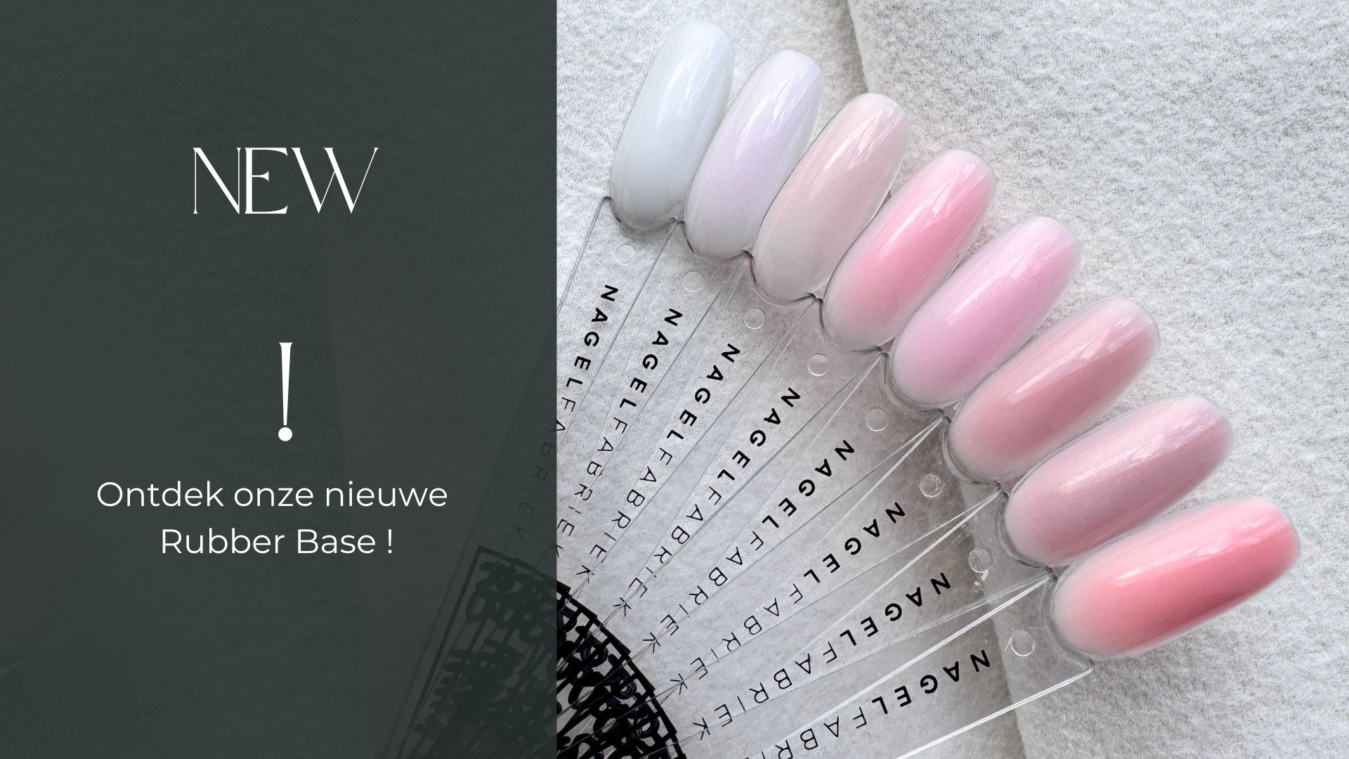 Ontdek de verschillende kleuren van onze rubber base gellak op swatchstokjes Verschillende kleuren rubber base gellak op=op sale