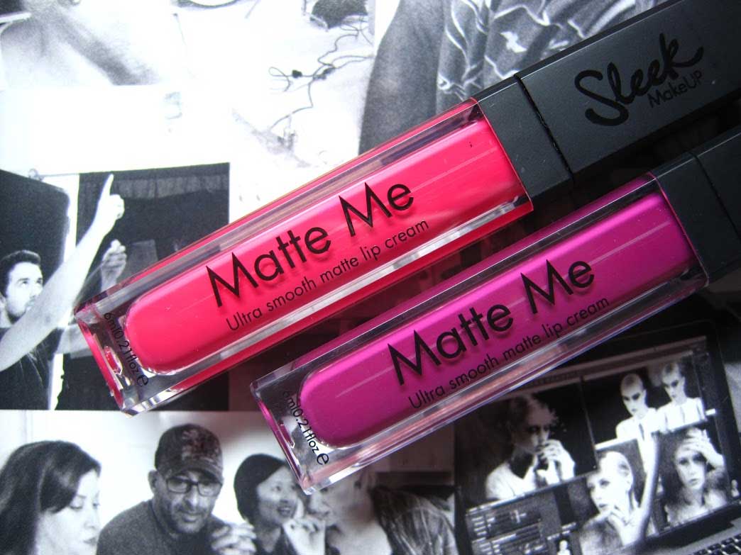 Sleek Matte Me Lip Cream Brink Pink & Fandango Purple