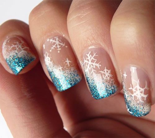 Snowflakes Nail Art